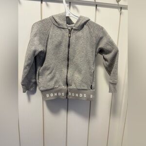Bonds Kids Light Gray Zip-Up Hoodie